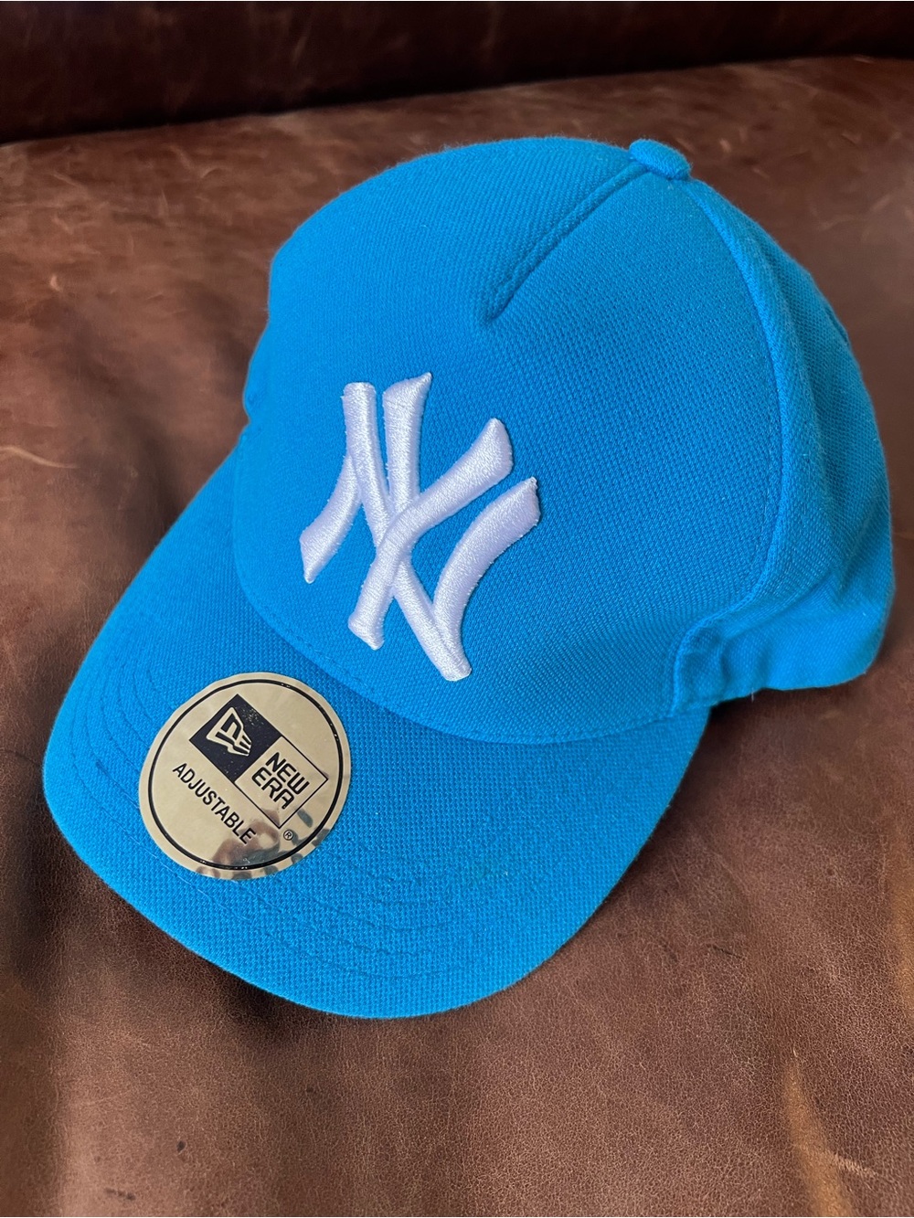 New Era Bright Blue New York Yankees Cap with White Logo